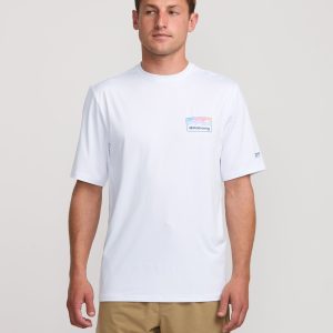 Runner Loose Fit Short Sleeve Surf Tee - White