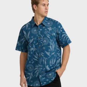Sundays Short Sleeve Shirt - Real Teal