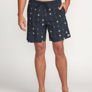 Good Times Lo Tide 18 Boardshorts - Navy