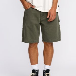 Bad Dog 21 Workwear Shorts - Dark Military