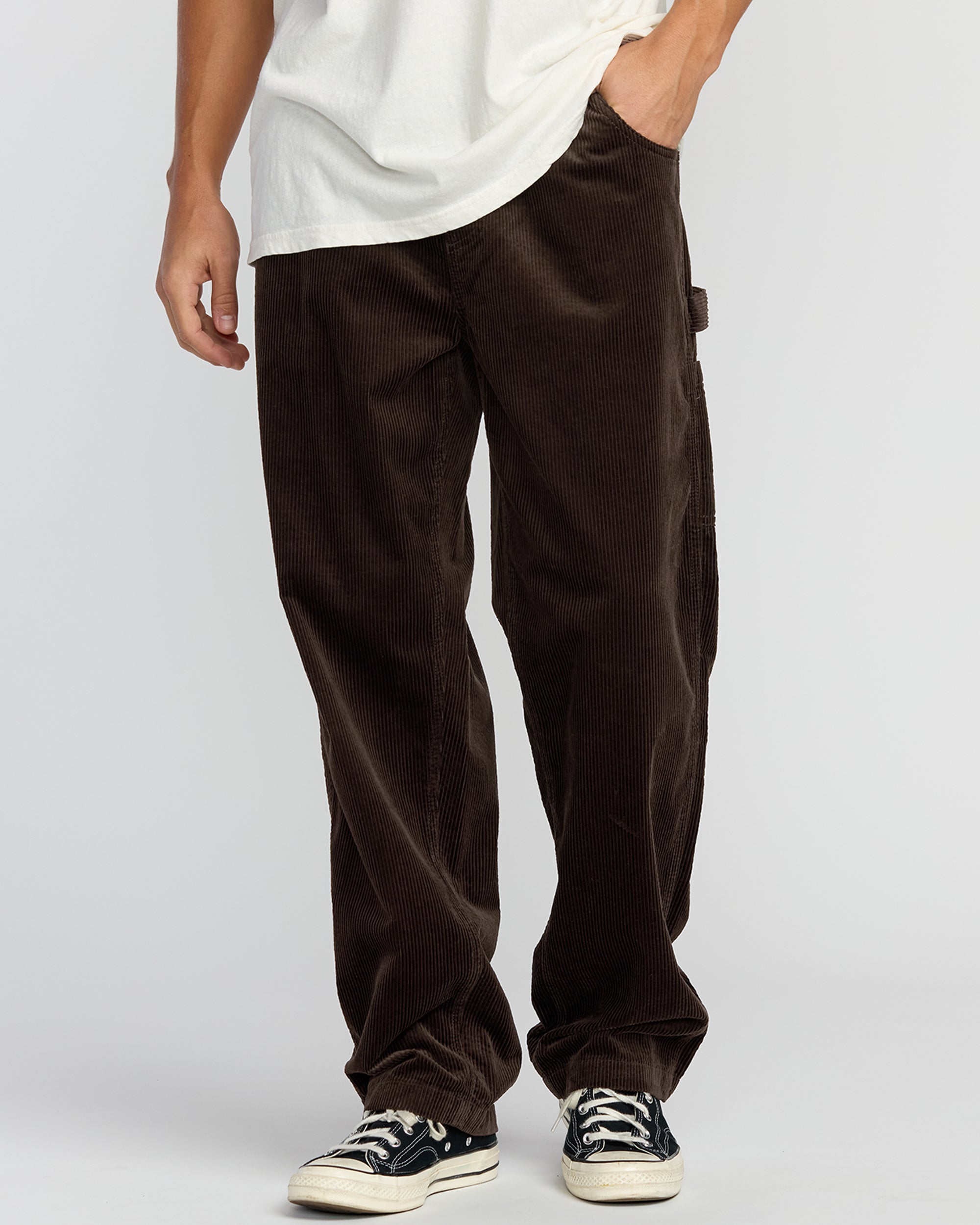 Larry Cord Garage Pants - Chocolate - Image 3