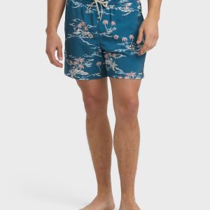 Lineup Laybacks 16 Trunks - Real Teal