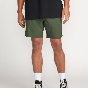 Surftrek Elastic Submersible 17 Hybrid Shorts - Dark Military