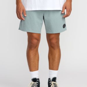 Surftrek Perforated Elastic 17 Hybrid Shorts - Sea Blue