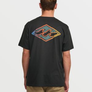 Crayon Wave Premium Tee - Dark Navy