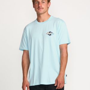 Crayon Wave Premium Tee - Coastal Blue