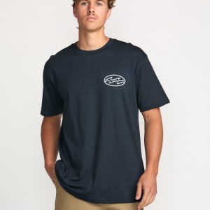 Crayon Wave Premium Tee - Navy