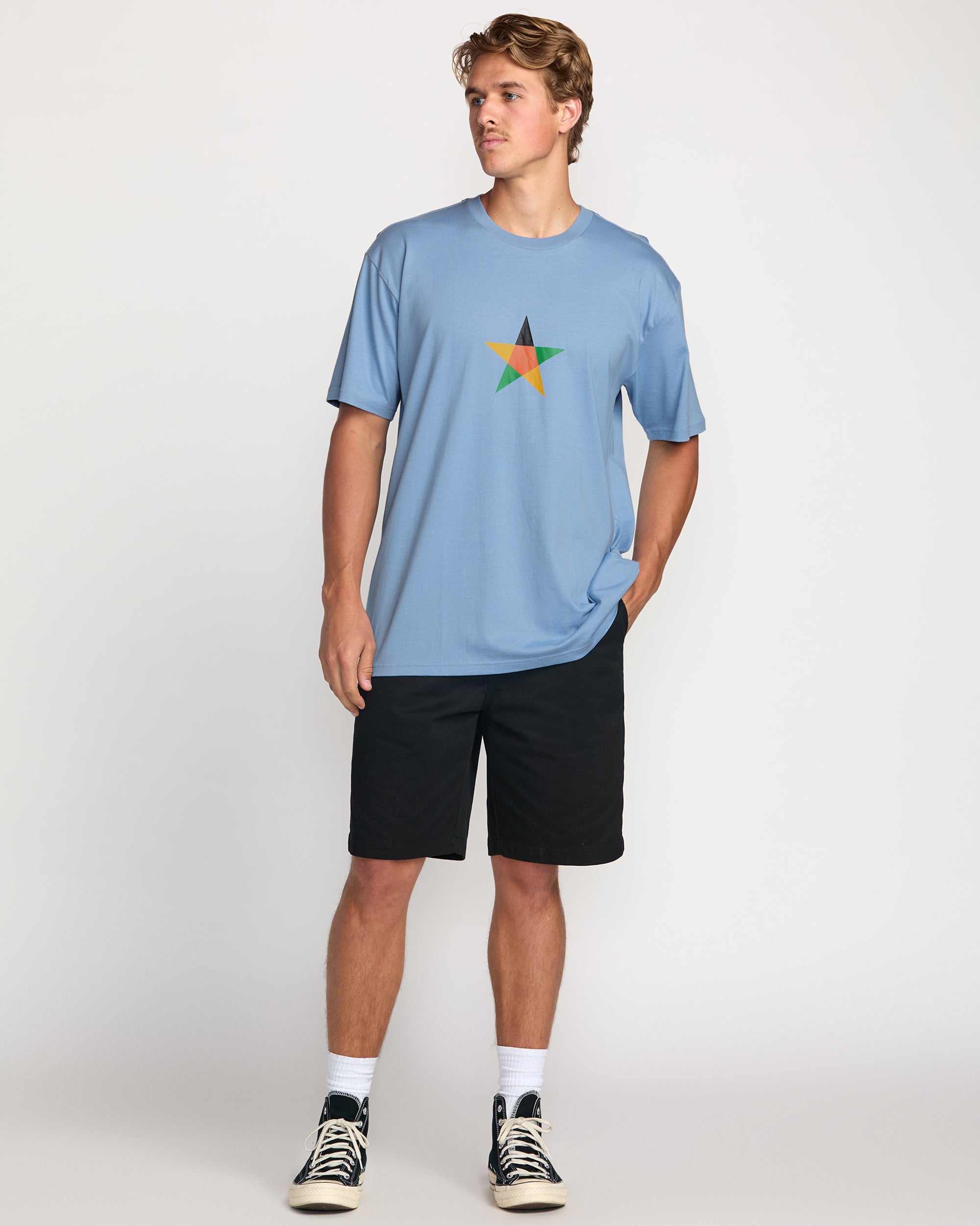 Billabong x Mami Wata Star Regular Tee - Sky Blue - Image 5