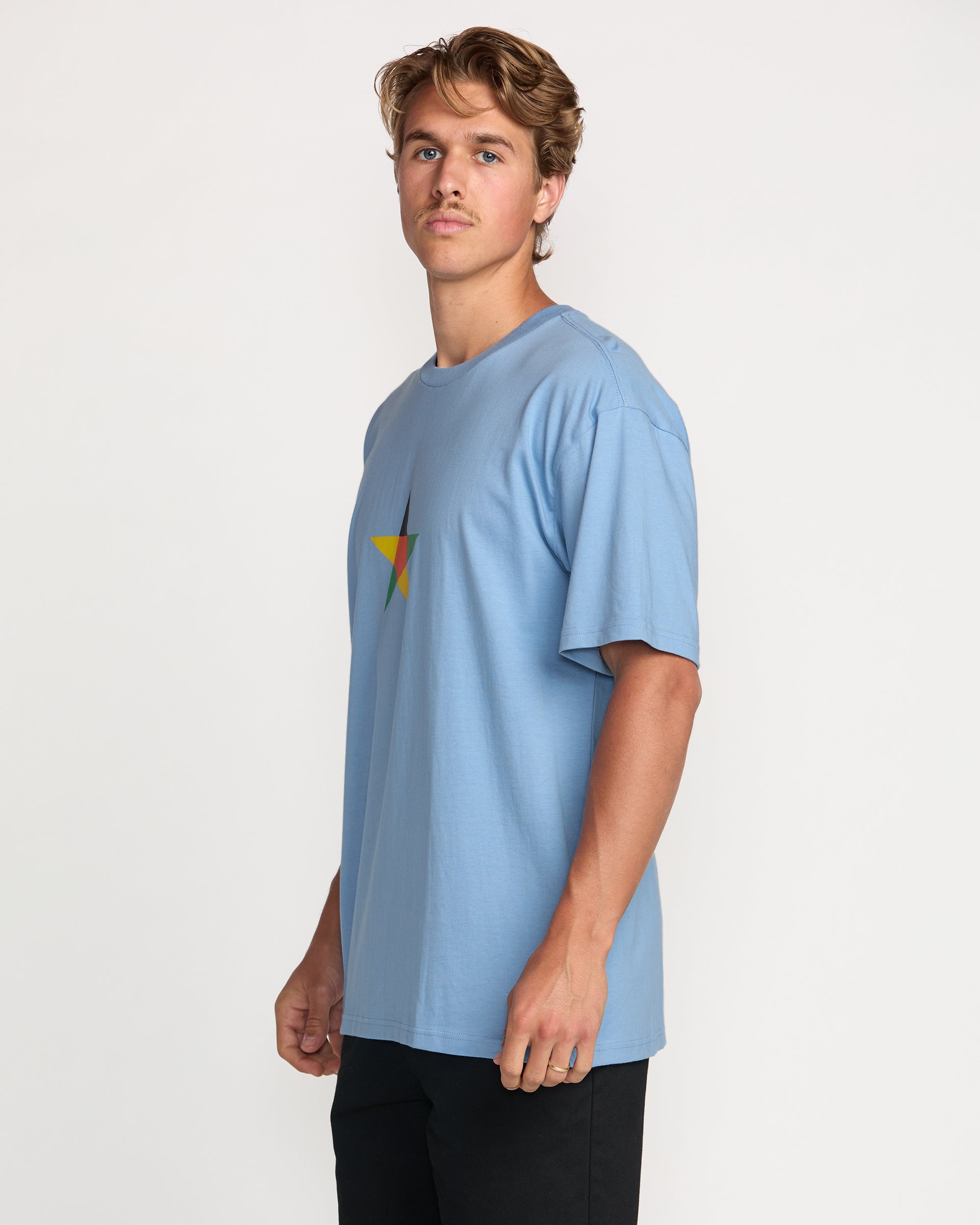 Billabong x Mami Wata Star Regular Tee - Sky Blue - Image 6