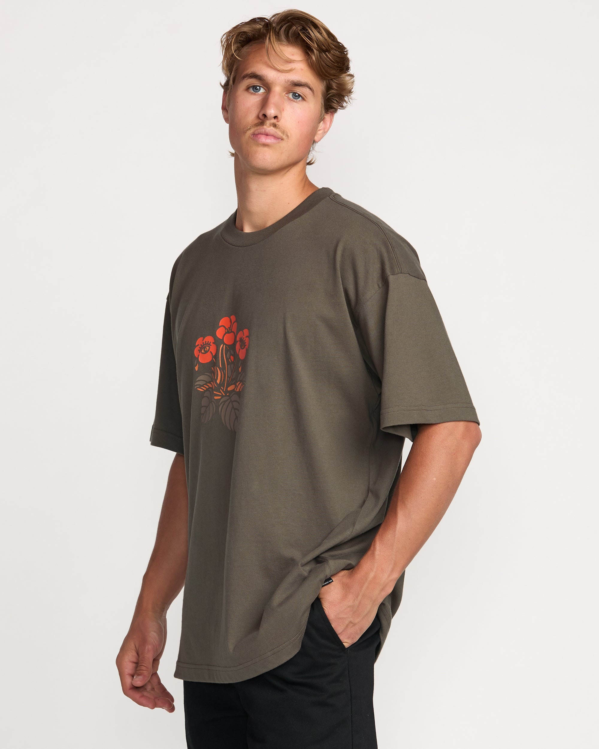 Billabong x Mami Wata Icons OG Tee - Brown - Image 4