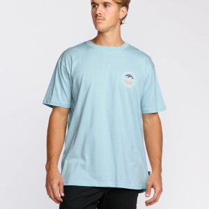 Hollow Premium Short Sleeve T-Shirt - Coastal Blue