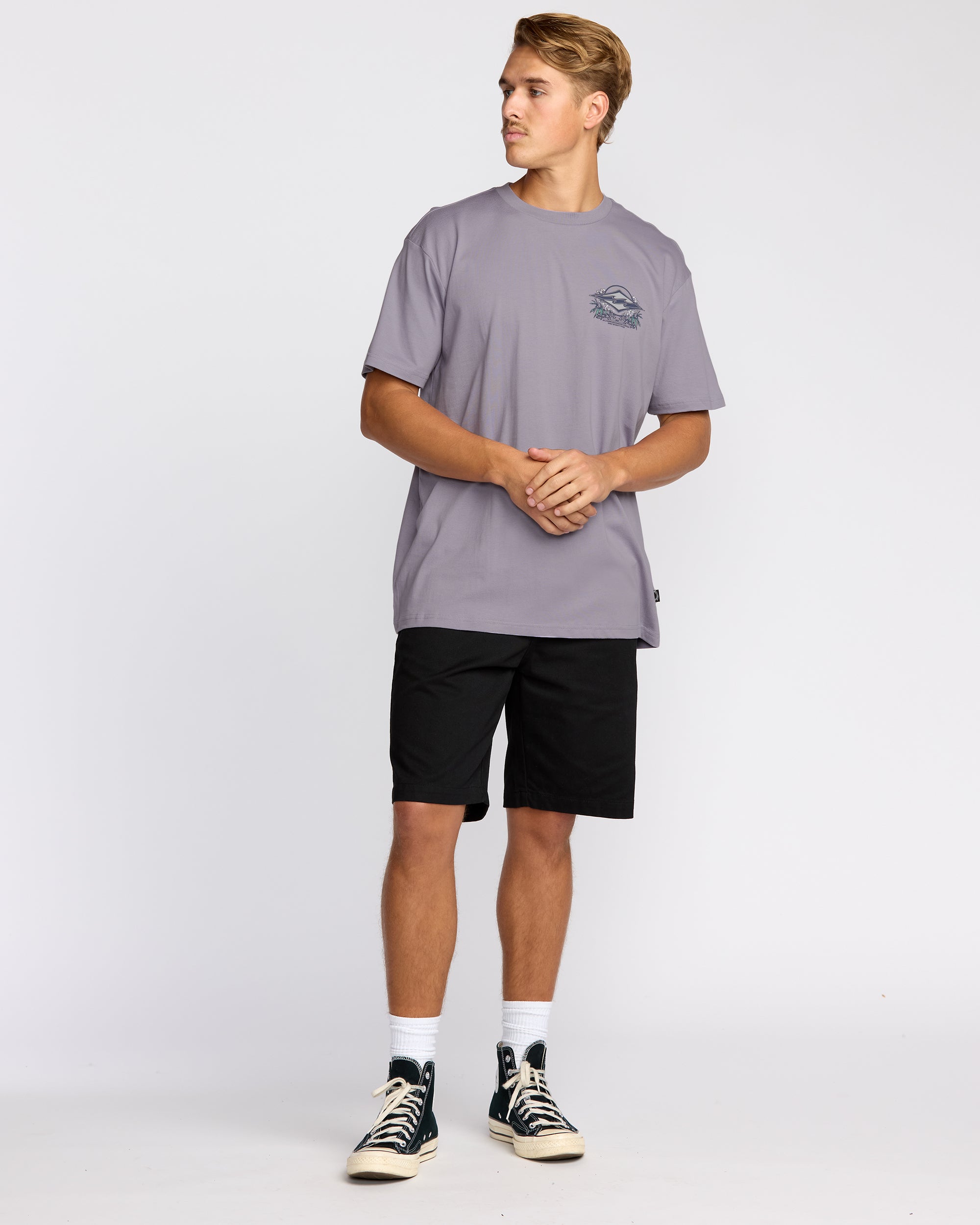 Jaybay Premium Short Sleeve T-Shirt - Light Purple - Image 3