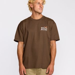 Land To Sea Regular Short Sleeve T-Shirt - Rustic Brown