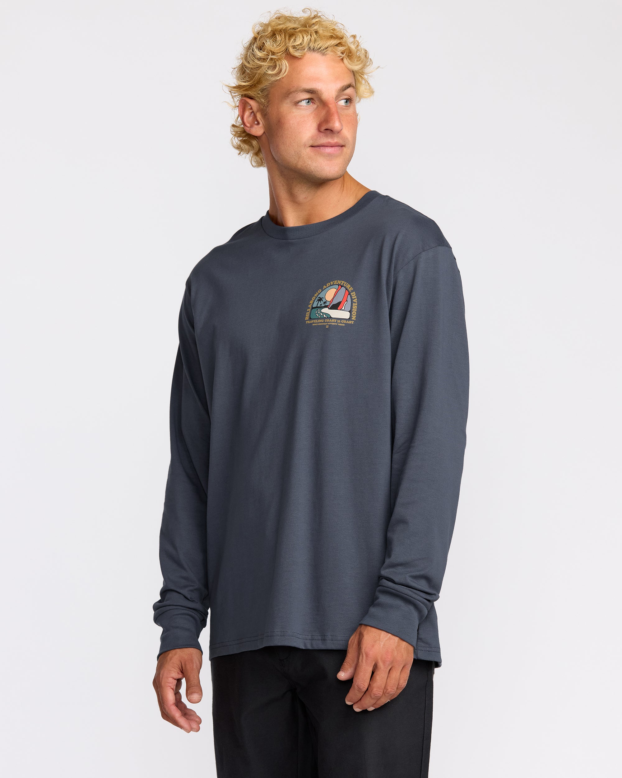 Sundown A/Div Long Sleeve T-Shirt - Midnight Blue - Image 3