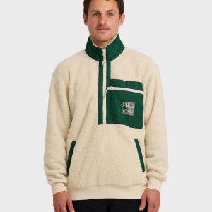 Salinity Now Boundary Mock Neck Sweatshirt - Chino