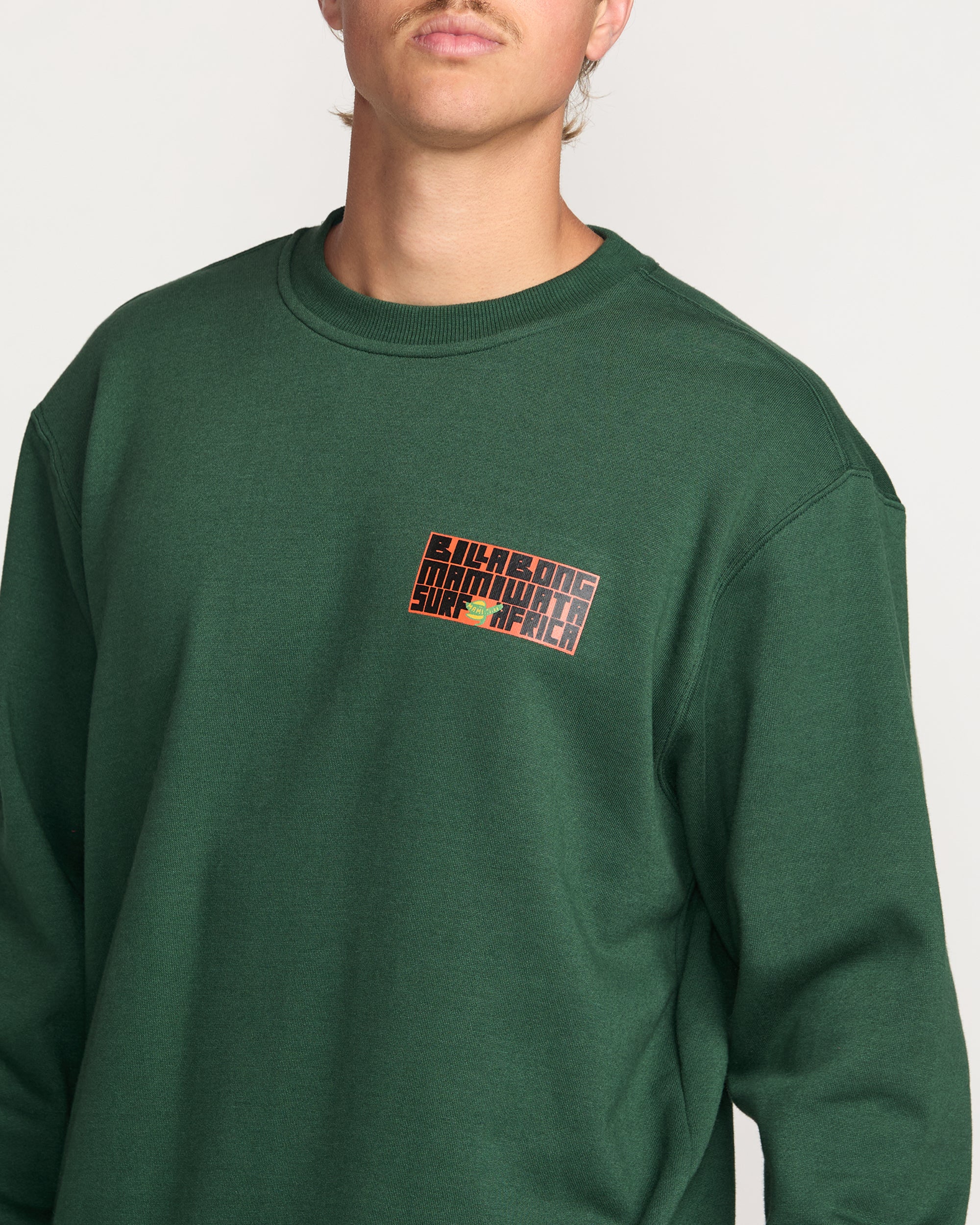 Billabong x Mami Wata Surf Africa Crew Sweatshirt - Forest - Image 5