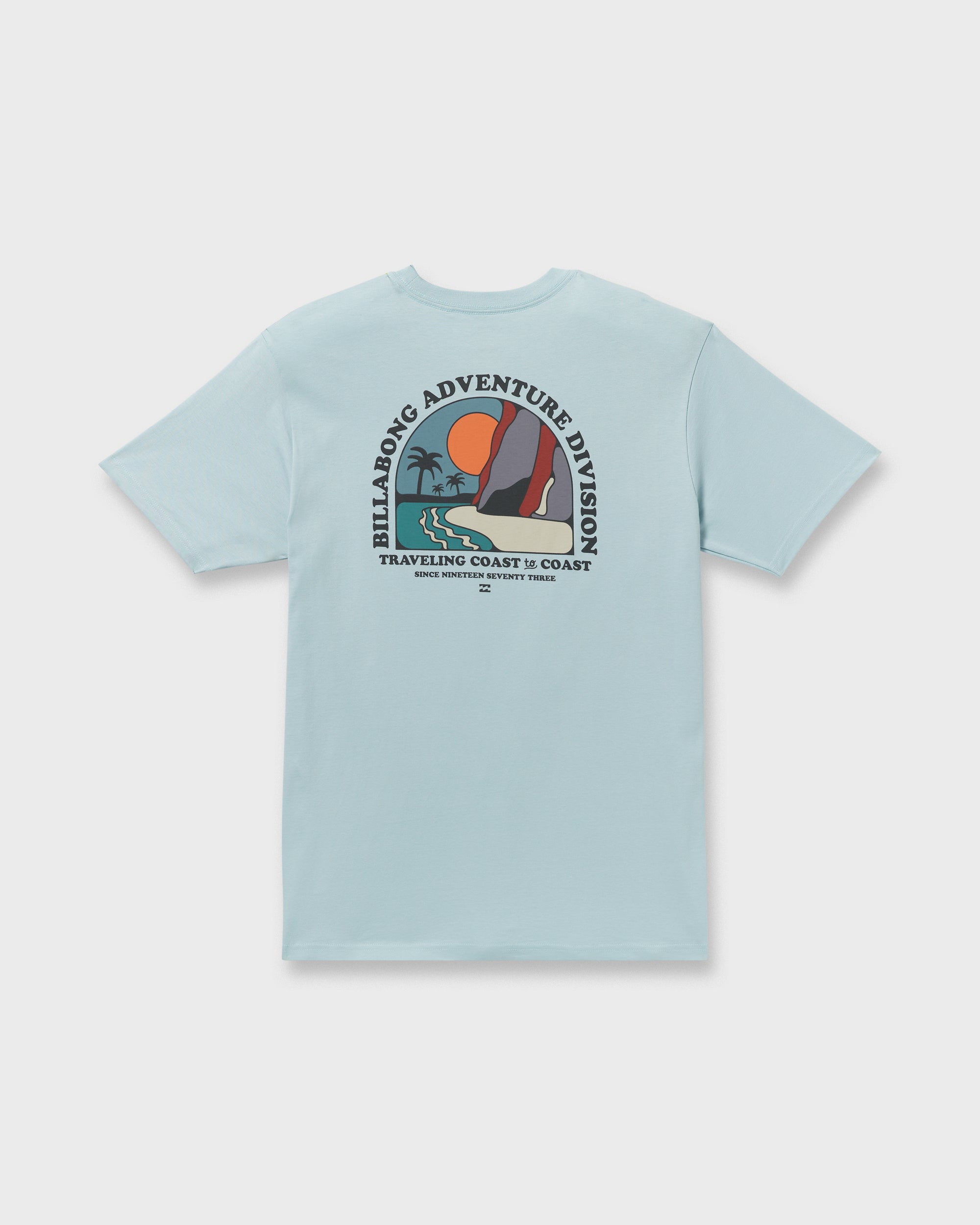 Sundown A/Div Short Sleeve T-Shirt - Dusty Blue - Image 7