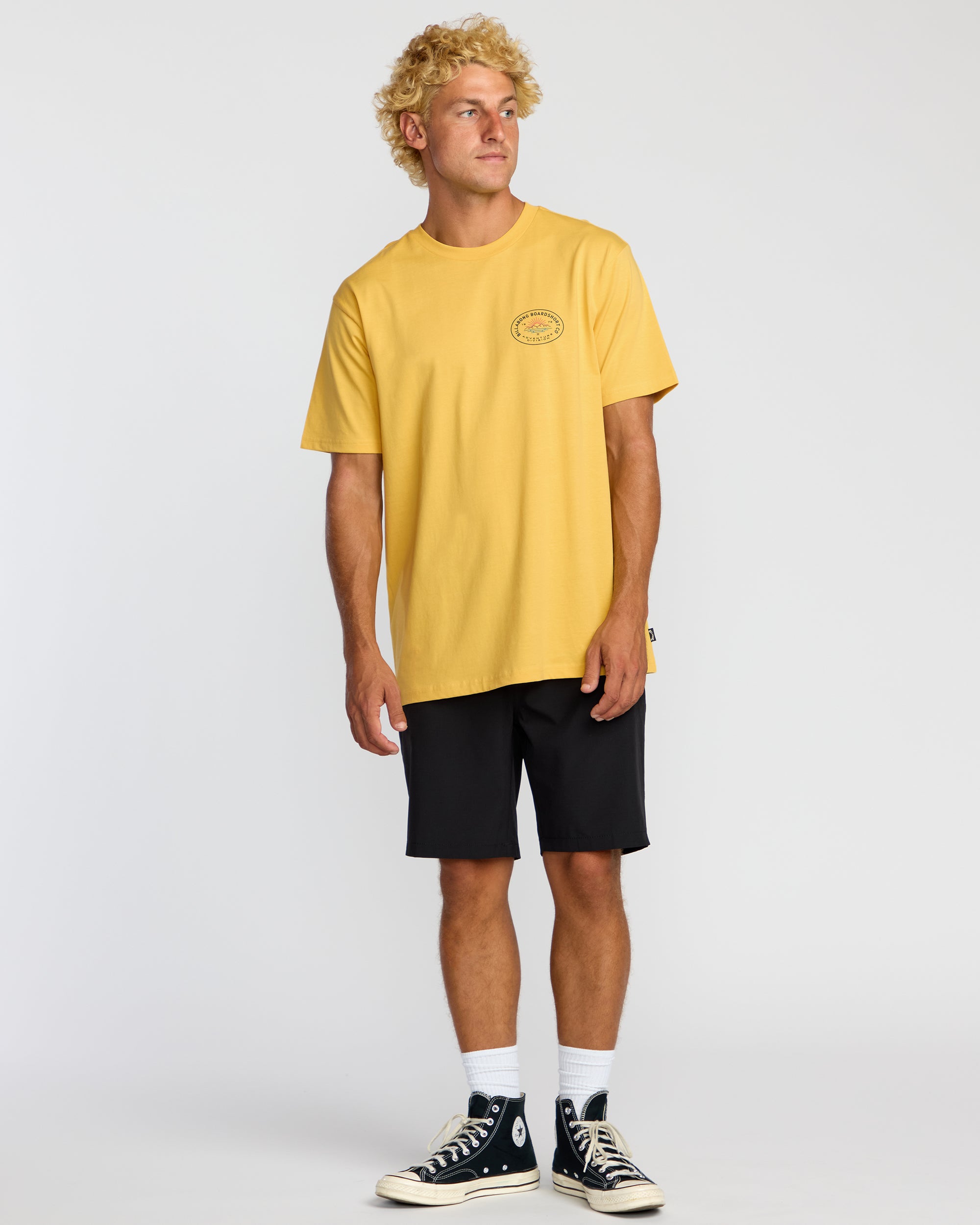 Sierras A/Div Short Sleeve T-Shirt - Dust Yellow - Image 4