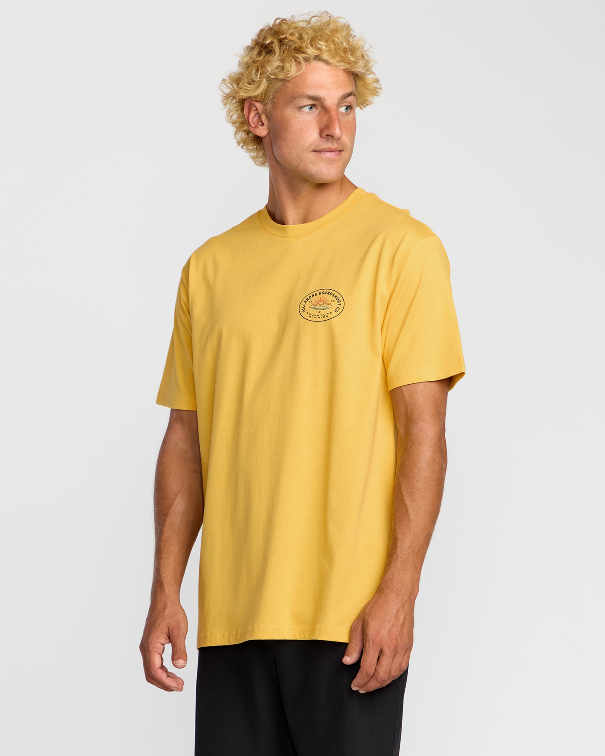 Sierras A/Div Short Sleeve T-Shirt - Dust Yellow - Image 3