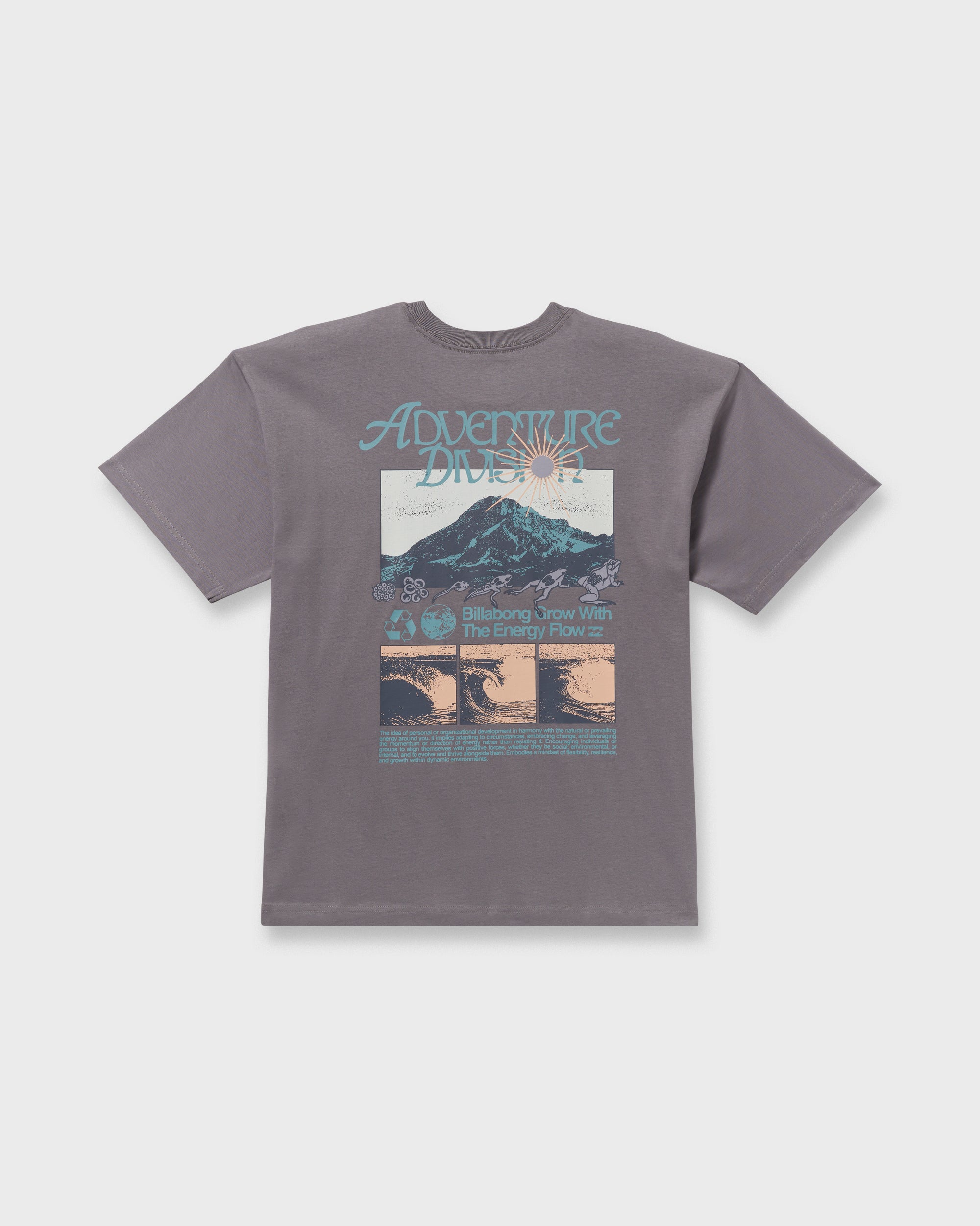 Grow OG A/Div Short Sleeve T-Shirt - Grey Violet - Image 8