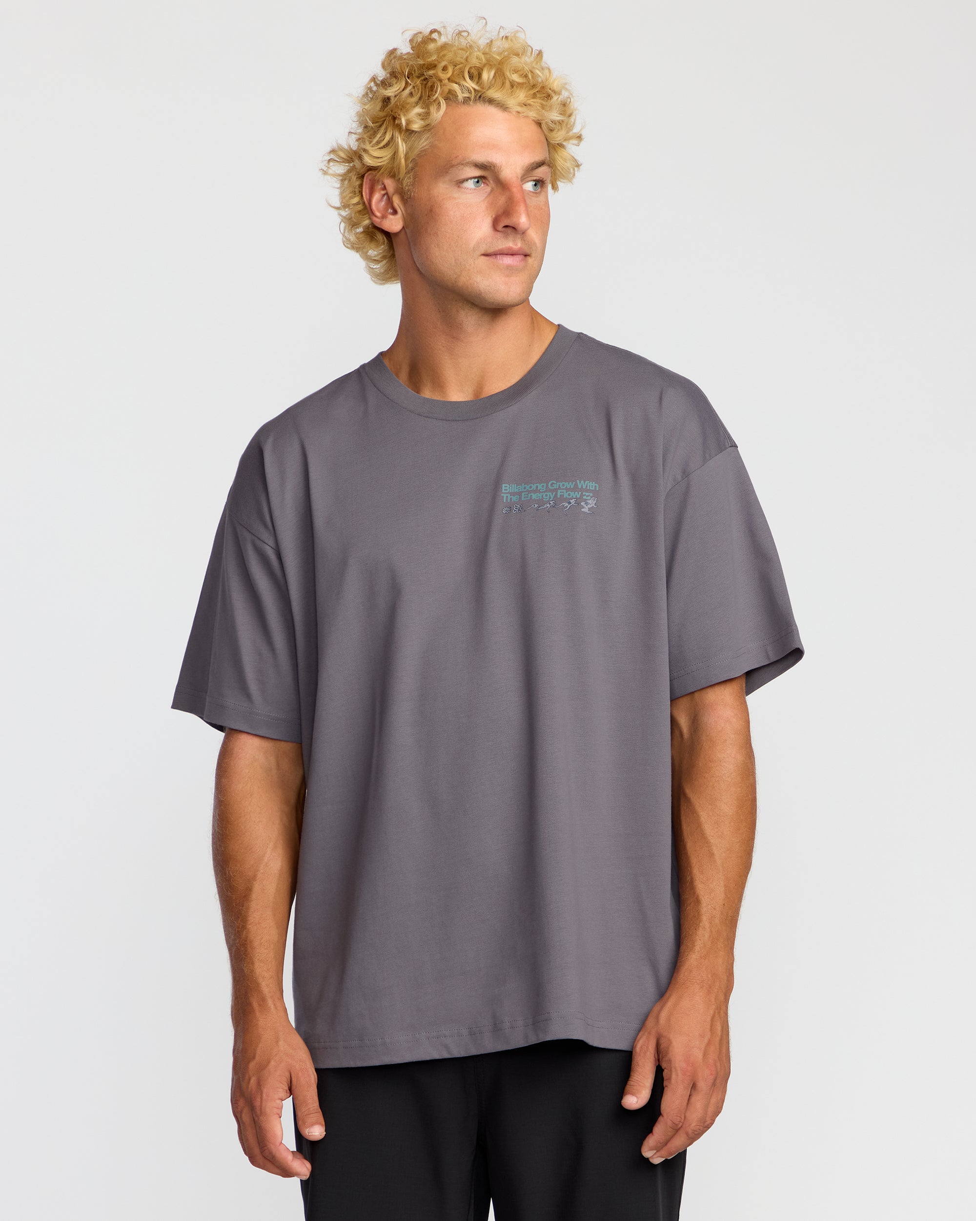 Grow OG A/Div Short Sleeve T-Shirt - Grey Violet - Image 2