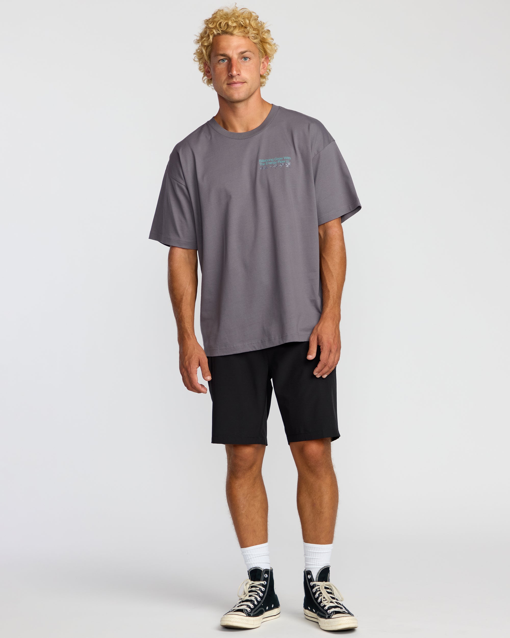 Grow OG A/Div Short Sleeve T-Shirt - Grey Violet - Image 5
