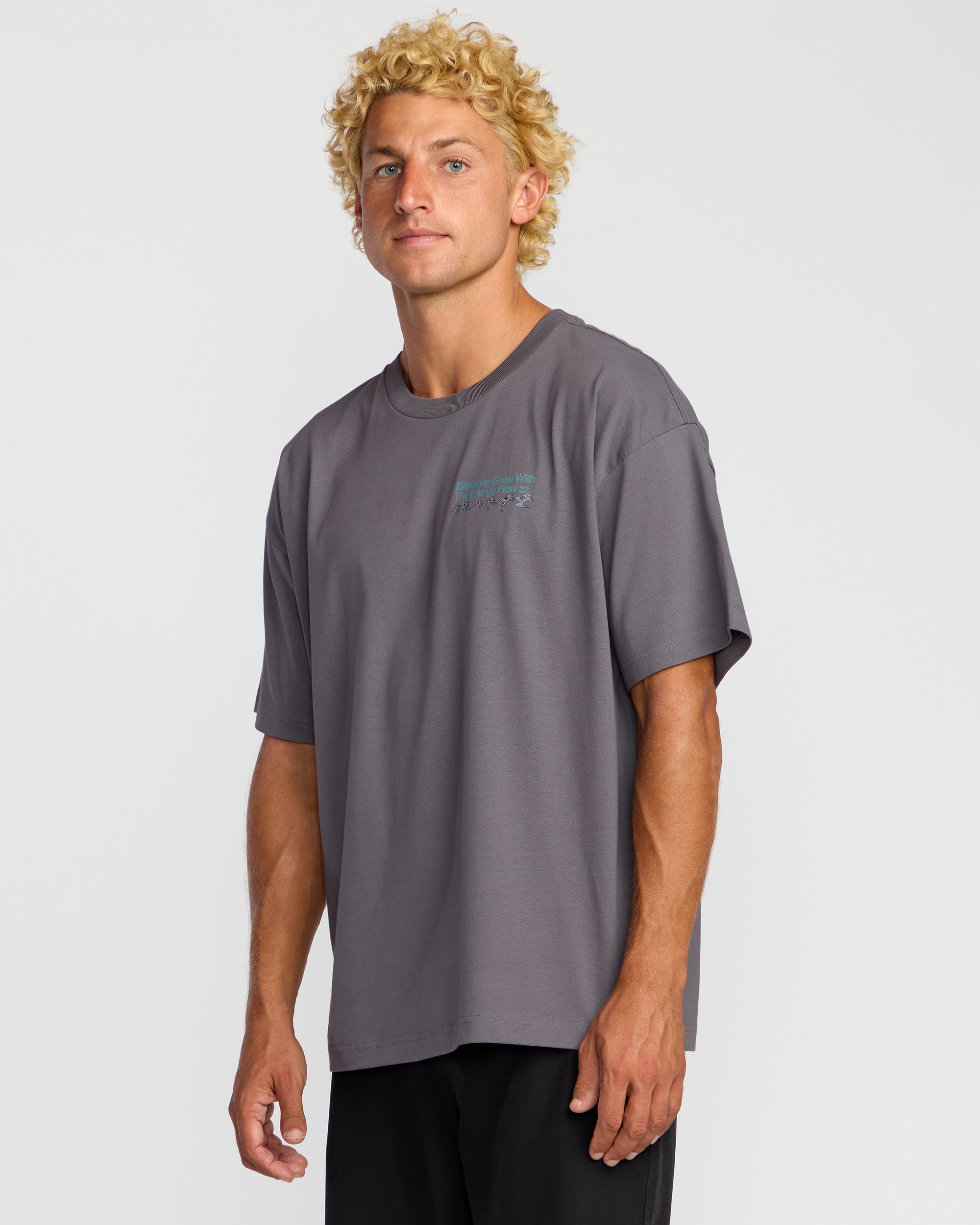 Grow OG A/Div Short Sleeve T-Shirt - Grey Violet - Image 4