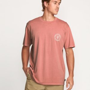 Rotation Premium Wave Wash Tee - Dusty Rose
