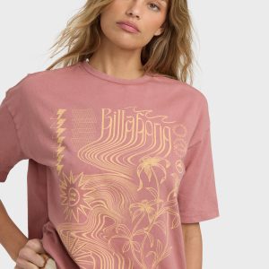 Surf Coalition Short Sleeve T-Shirt - Dark Coral