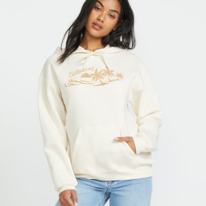 Beach Tropics Po Hoodie - Whitecap