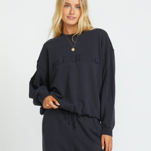 So Typical Kendal Crew Sweatshirt - Black Pebble