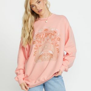 Ride In Crew Sweatshirt - Peach Kiss
