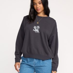 Echo Crewneck Sweatshirt - Black Sands