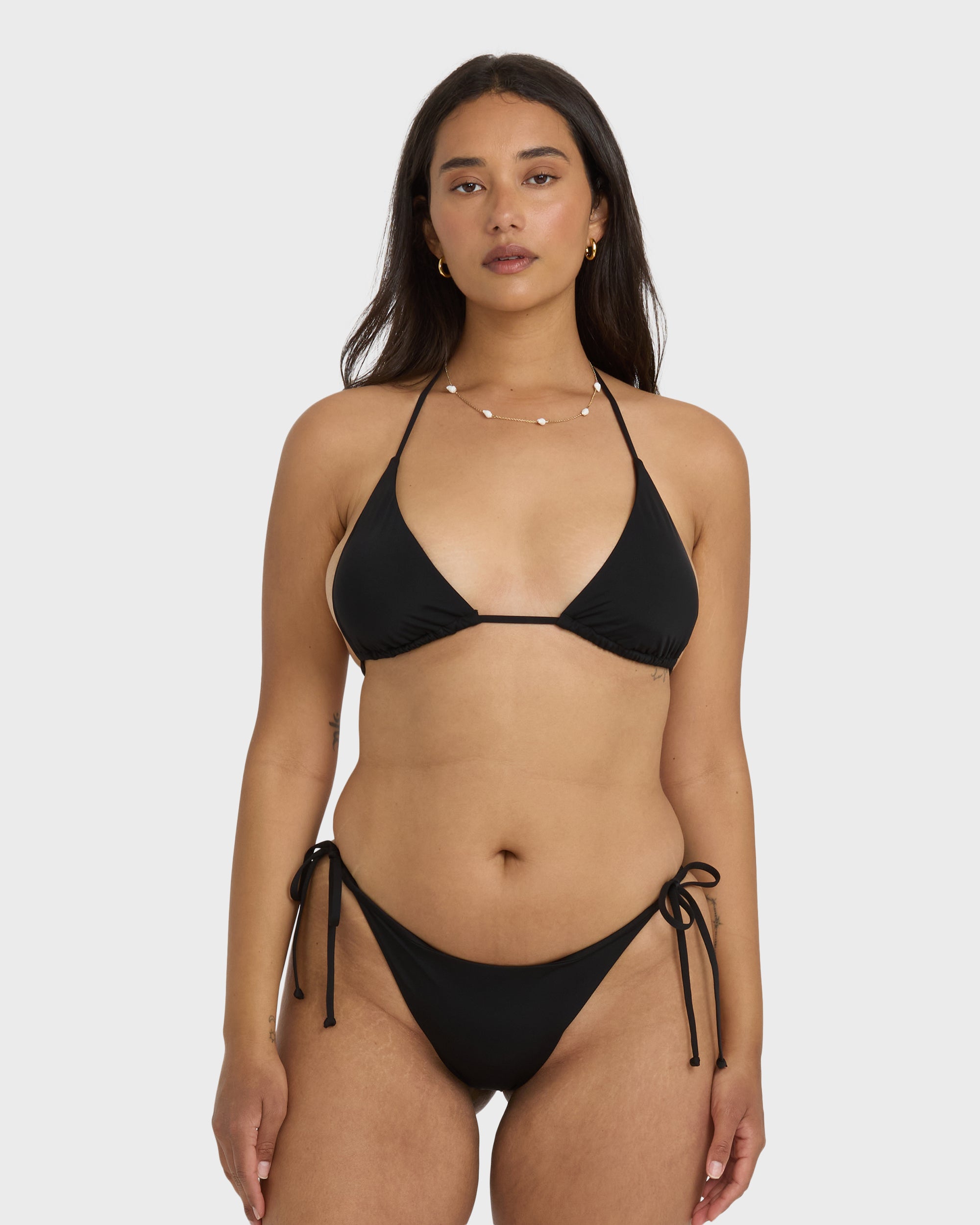 Sol Searcher Multi Triangle Bikini Top - Black Pebble - Image 6