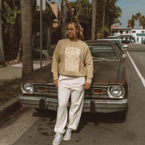 Echo Crewneck Sweatshirt - Light Olive