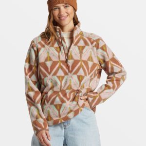 A/Div Boundary Mock 3 Half-Zip Pullover Sweatshirt - Sandalwood
