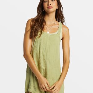 Beach Crush Romper - Avocado