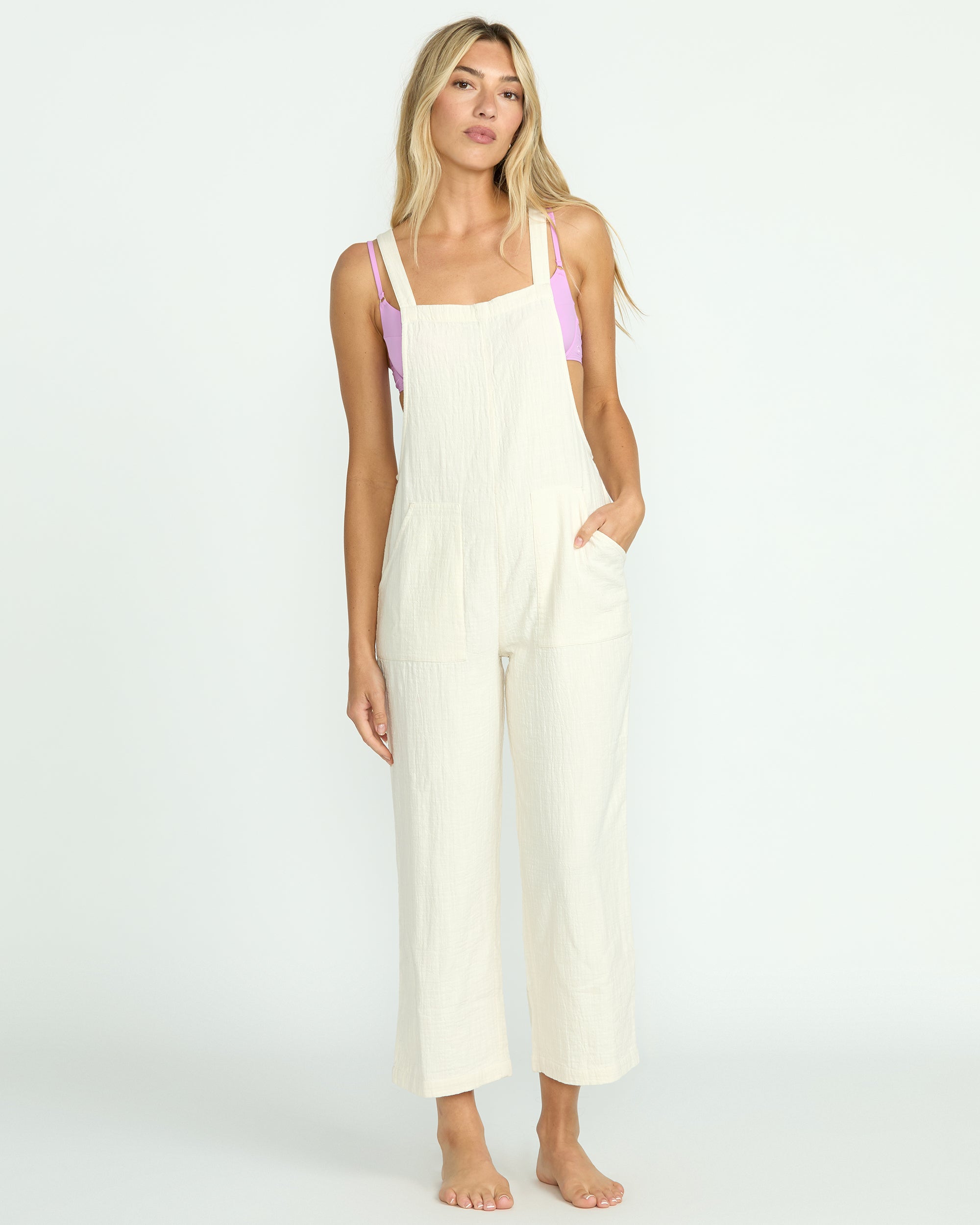 Pacific Time Jumpsuit - Whitecap