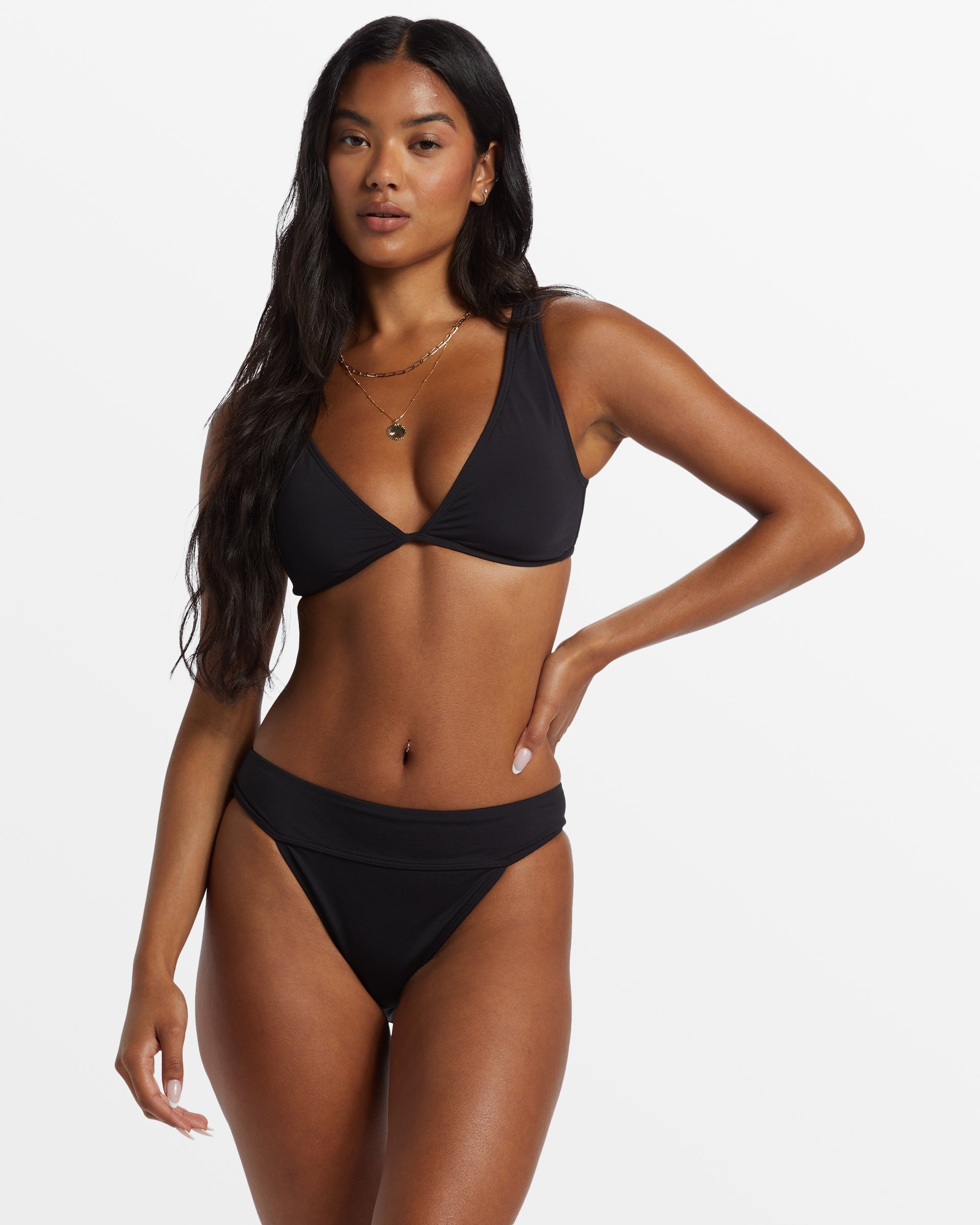 Sol Searcher Aruba Bikini Bottoms - Black Pebble - Image 2