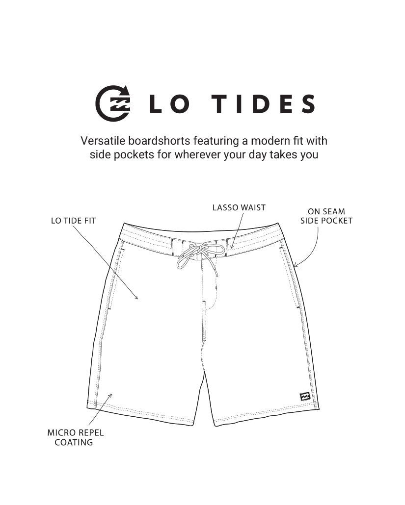 73 Lo Tide 18 Boardshorts - Steel Blue - Image 3