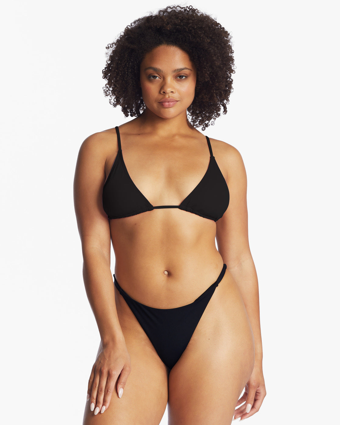Sol Searcher Maya Bikini Bottoms - Black Pebble - Image 6
