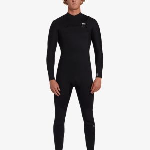 4/3mm Foil GBS Chest Zip Wetsuit - Black