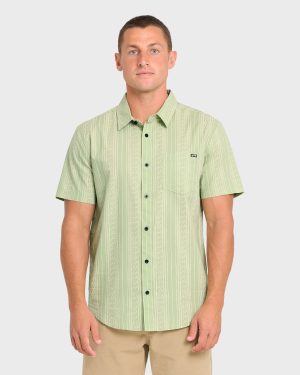 Low Tide Short Sleeve Shirt - Sage Frost