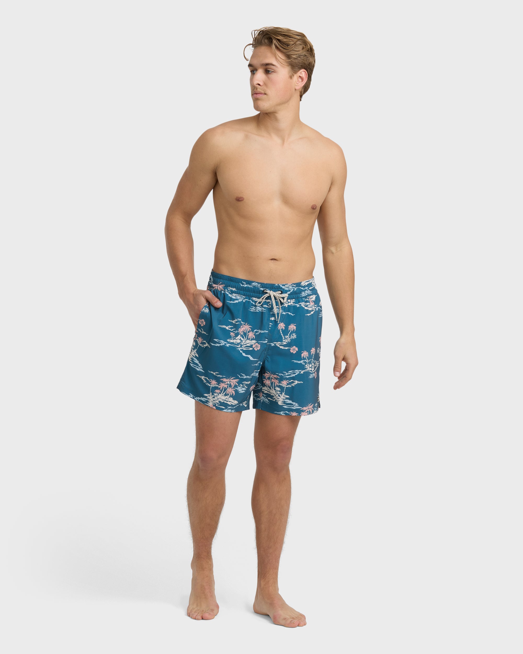 Lineup Laybacks 16 Trunks - Real Teal - Image 3
