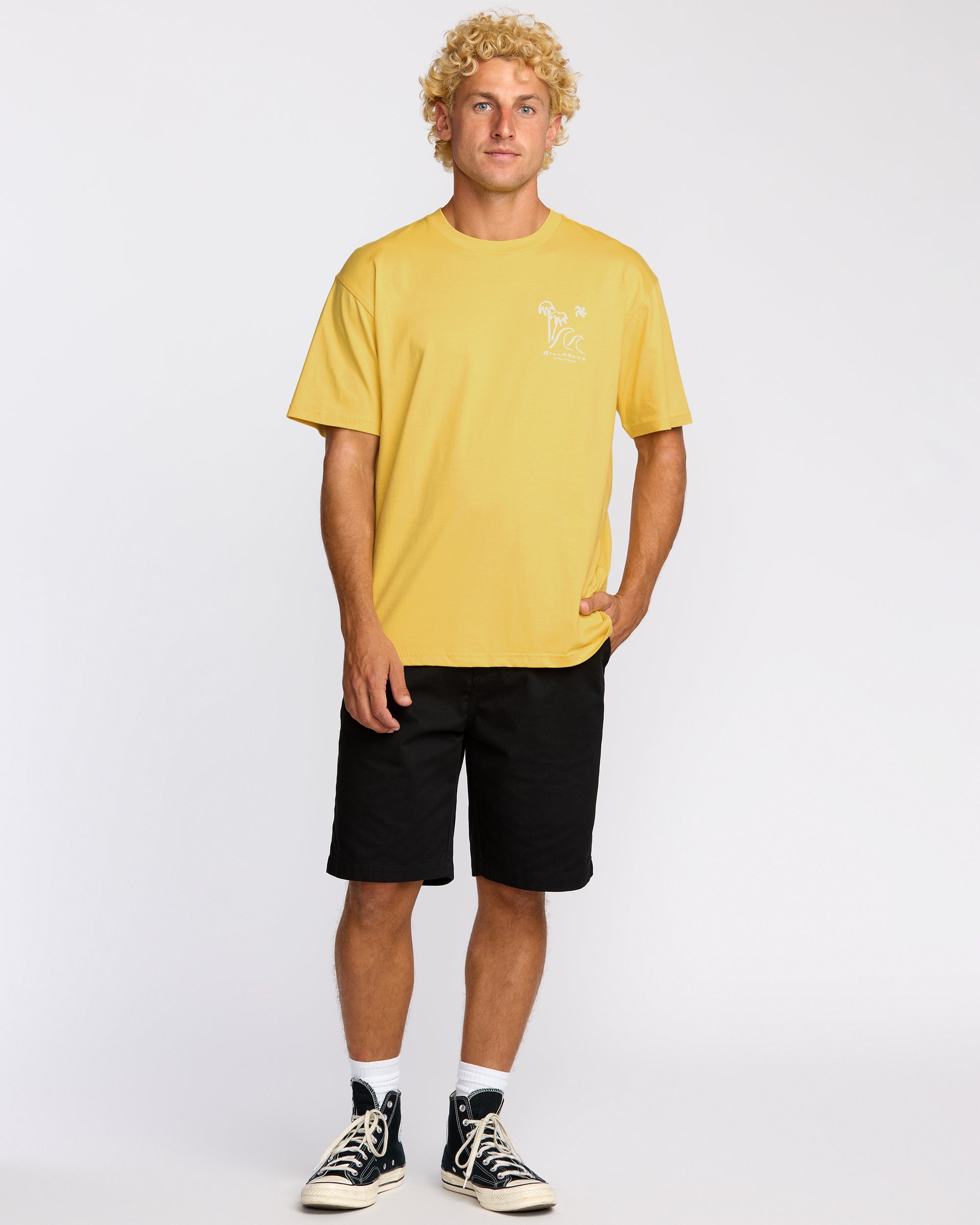 So Far Regular Short Sleeve T-Shirt - Dust Yellow - Image 4