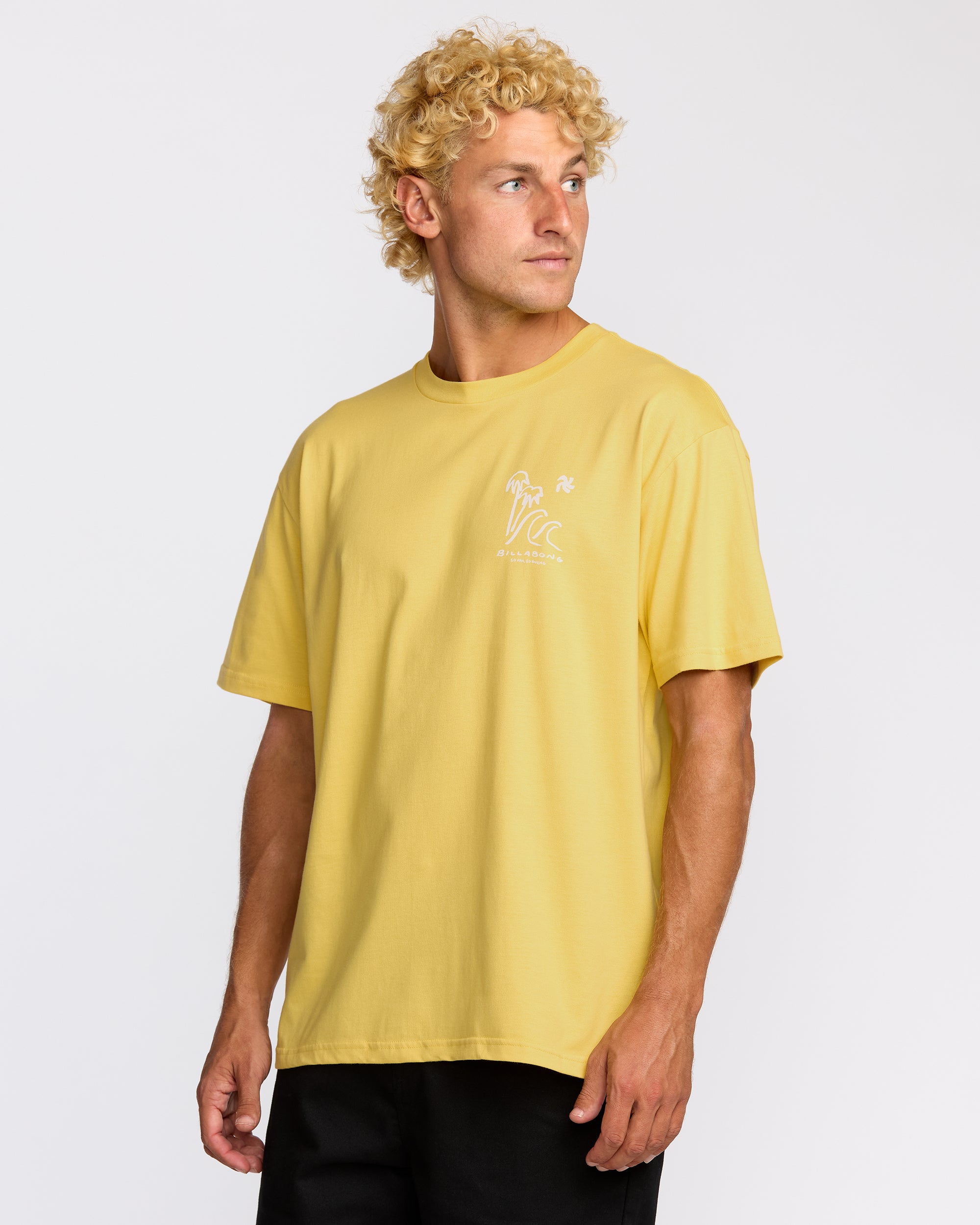 So Far Regular Short Sleeve T-Shirt - Dust Yellow - Image 5