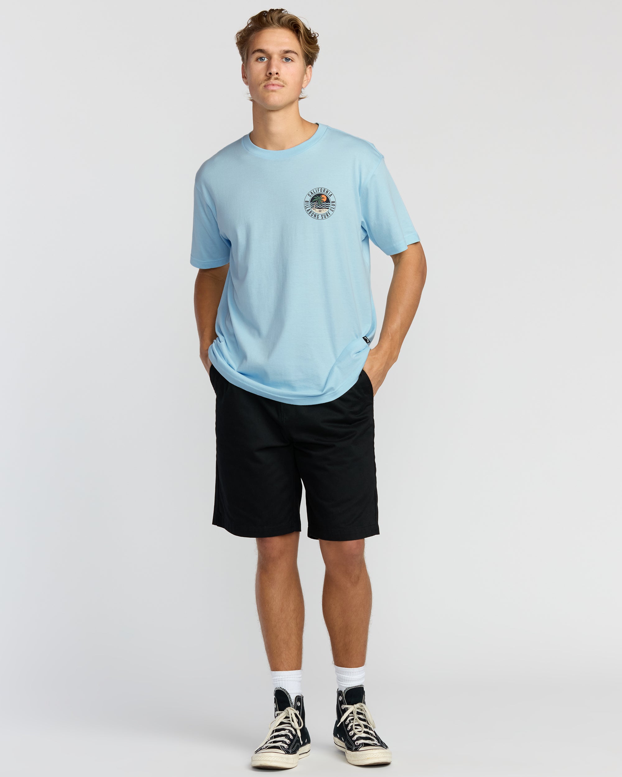 Palm Beach Ca Premium Short Sleeve T-Shirt - Coastal Blue - Image 3