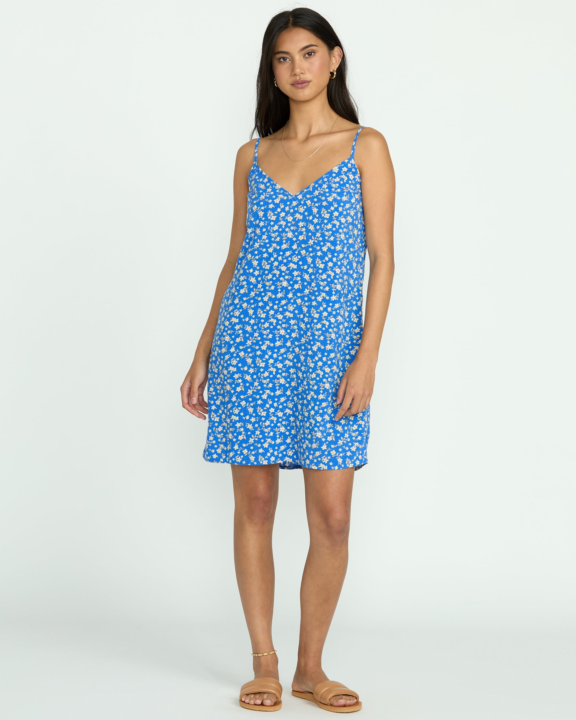 90S Babe Mini Dress - True Blue - Image 3