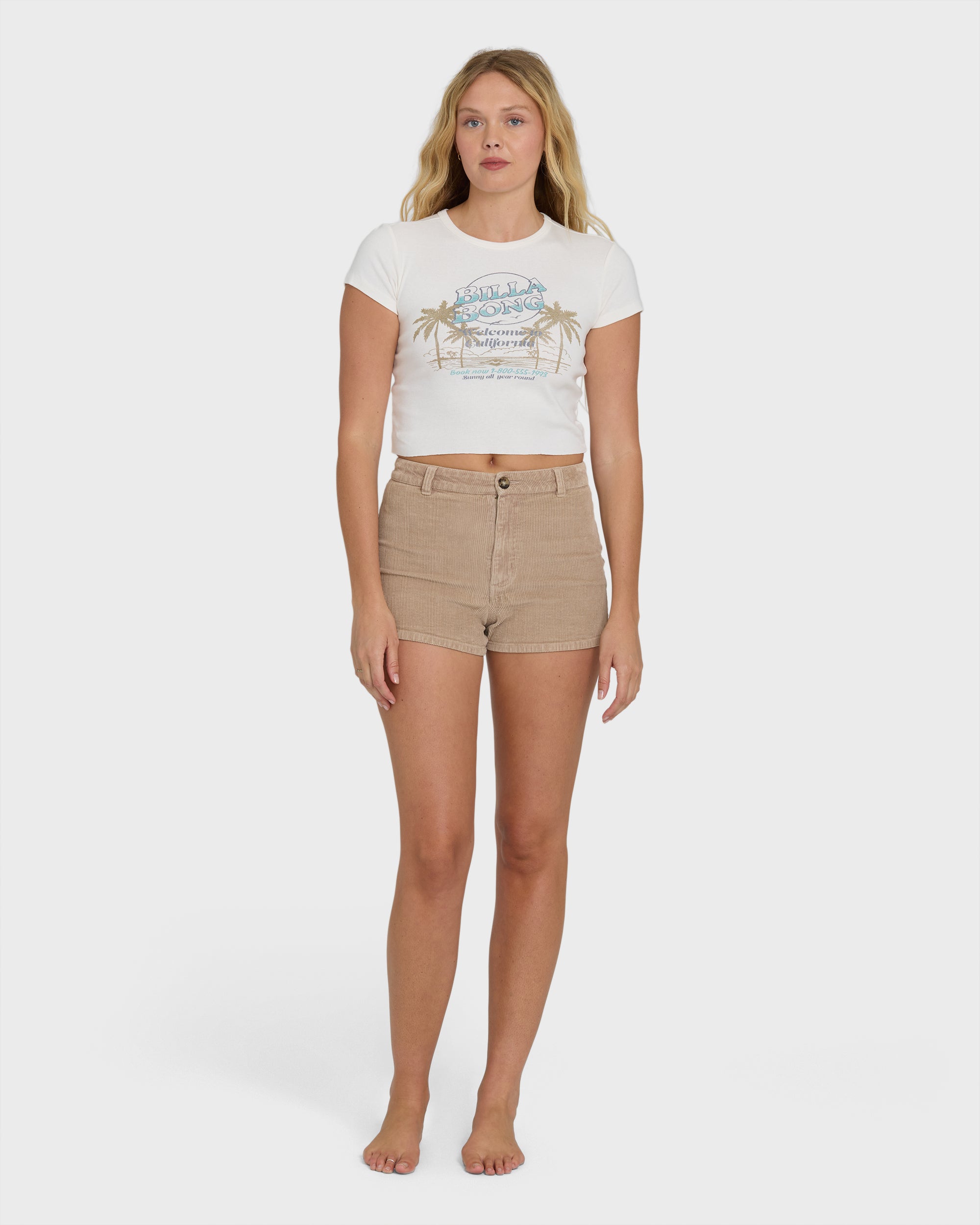 Tropics Sunset California Tee - Salt Crystal - Image 3