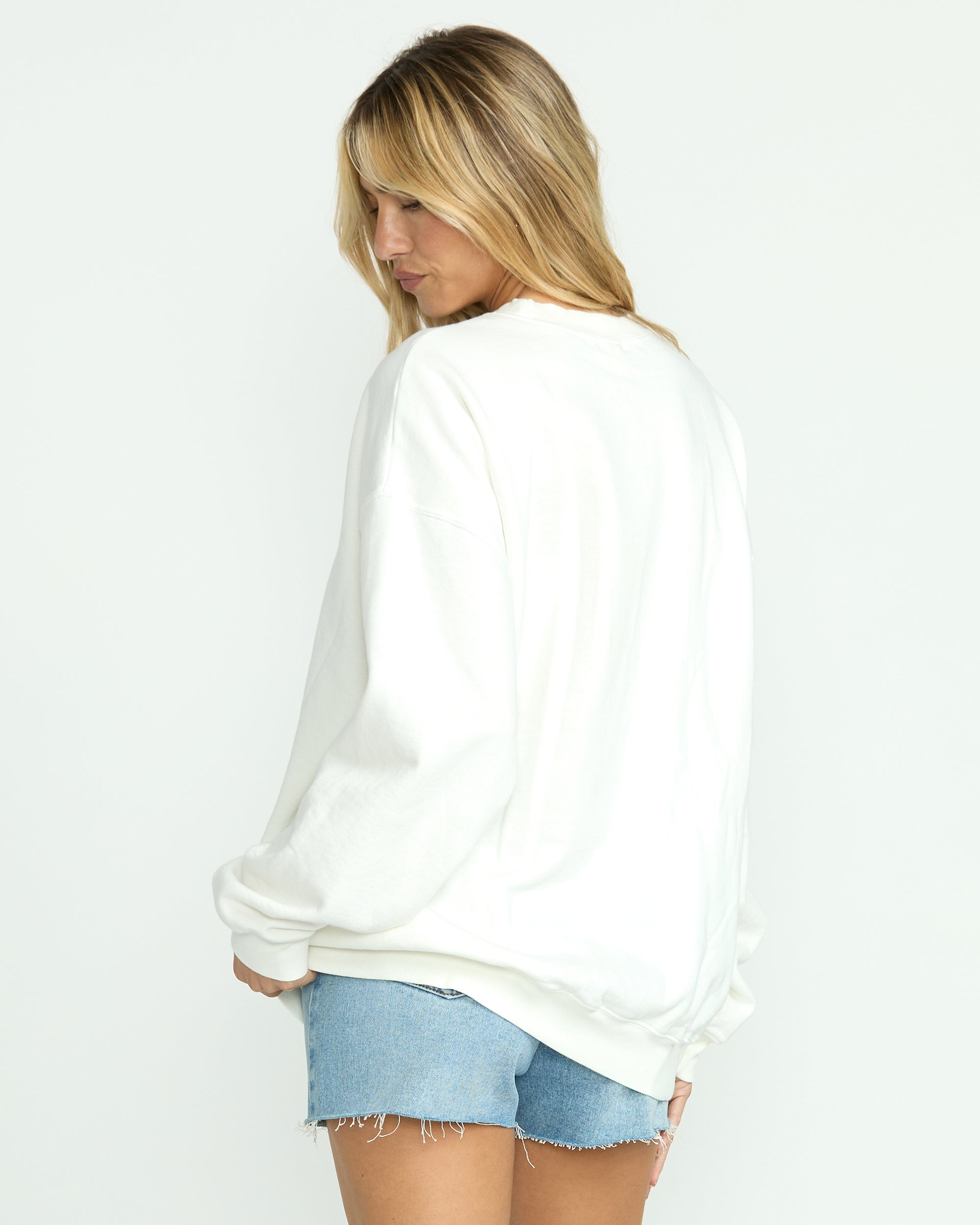 Ride In Crew Sweatshirt - Salt Crystal - Image 5